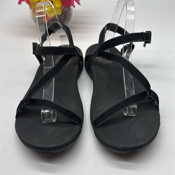 Teva Black Womens Zirra Sandals US 10/EU 41 Ankle Strap Hiking Outdoor Camping - Picture 2 of 7